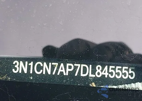 2013 Nissan Versa 1.6 S+ из США, поврежденный, VIN 3N1CN7AP7DL845555